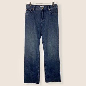 St John Sport Blue Wide Leg Jeans Size 10